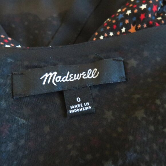 MADEWELL Button-Down Cami in Starry Night Starry Dark Mediterranean - Size 0 - Picture 11 of 11